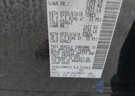 2020 Infiniti Qx60 Luxe Awd из США, поврежденный, VIN 5N1DL0MM3LC517202